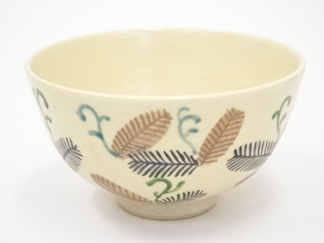 JAPANESE TEA CEREMONY / CHAWAN(TEA BOWL) / KYO WARE / PINE